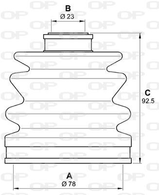 OPEN PARTS Paljekumisarja, vetoakseli SJK7168.00